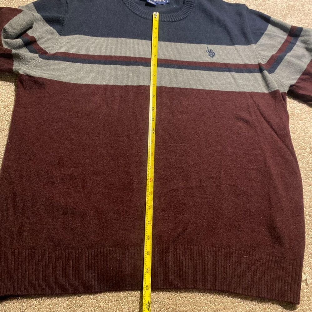 Us-polo-assn Men's Burgundy Cardigan - Picture 5 of 7